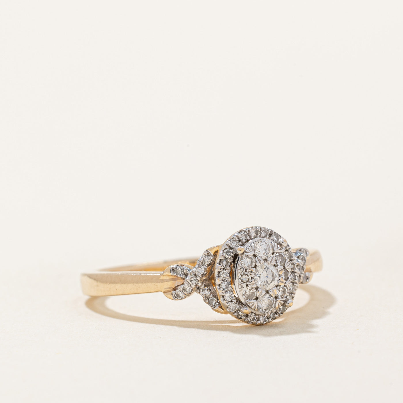 Bague sertie de diamants | 0,25 ct | Taille 7 | 