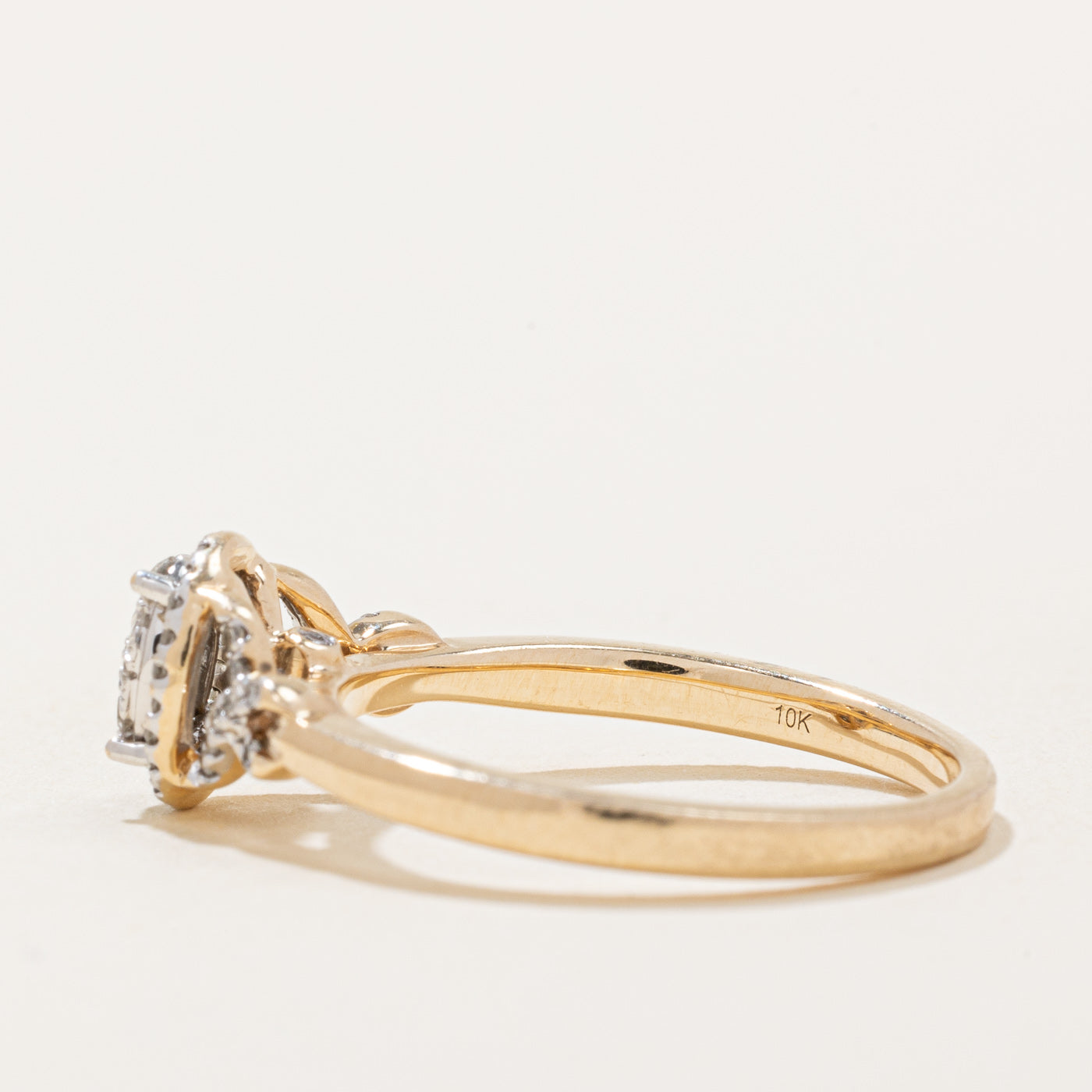 Bague sertie de diamants | 0,25 ct | Taille 7 | 
