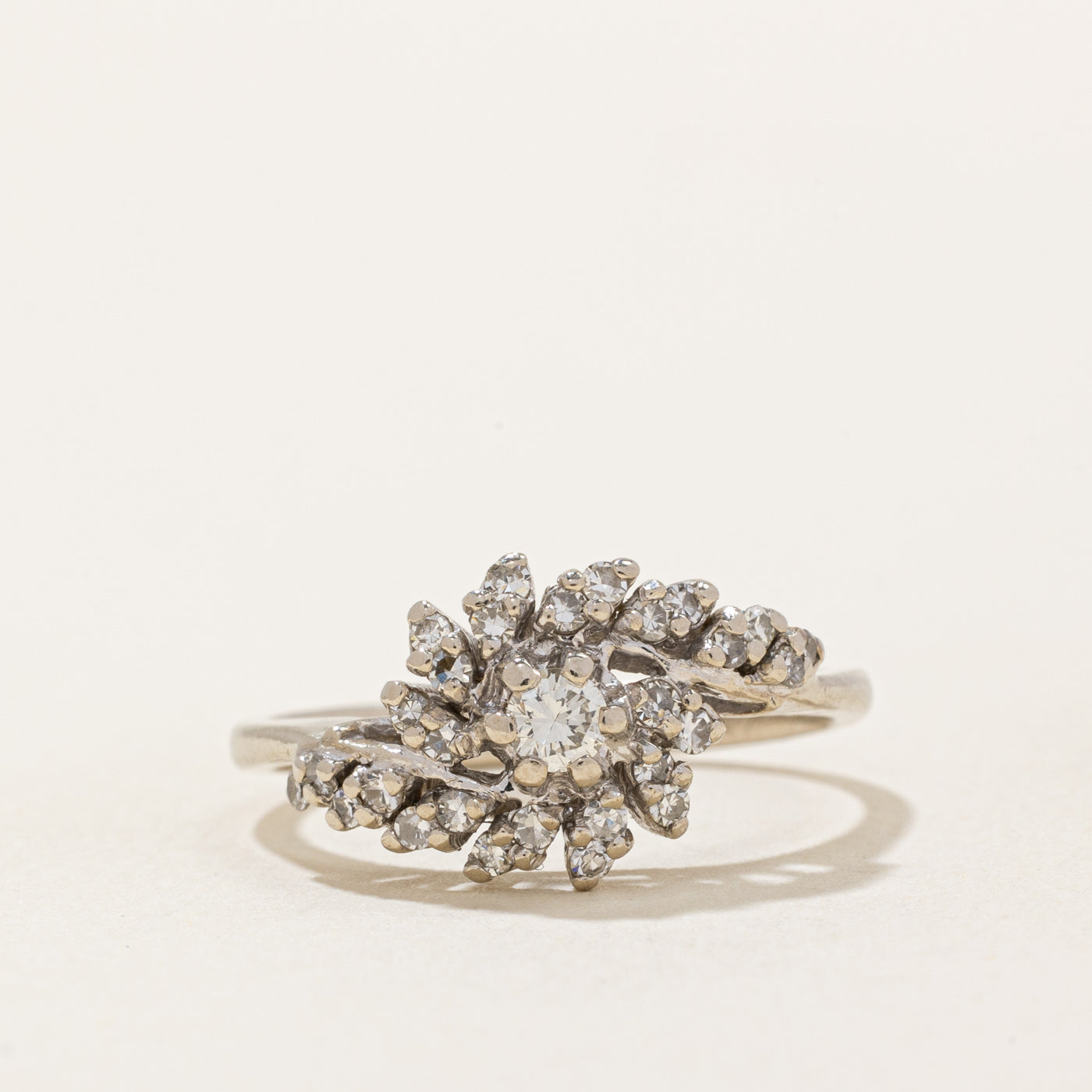 Diamond Cluster Cocktail Ring | 0.35ctw | SZ 6 |