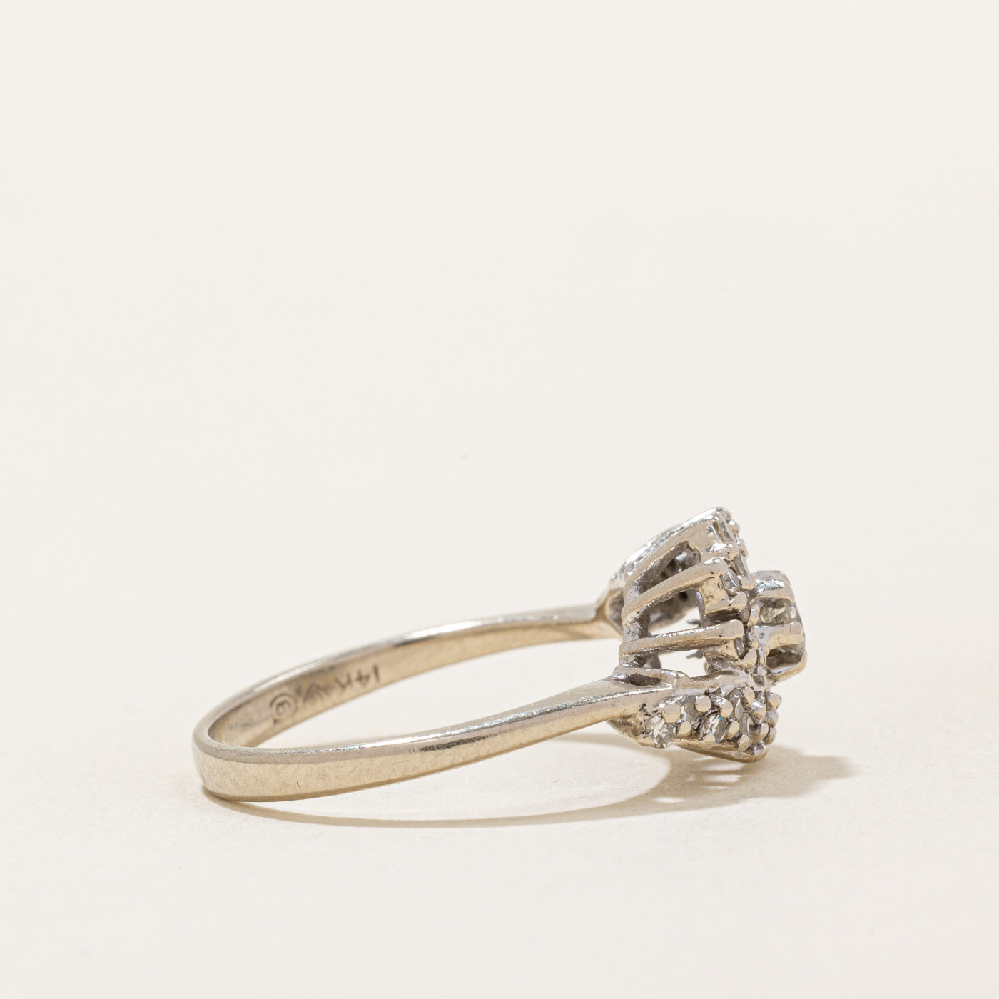 Diamond Cluster Cocktail Ring | 0.35ctw | SZ 6 |