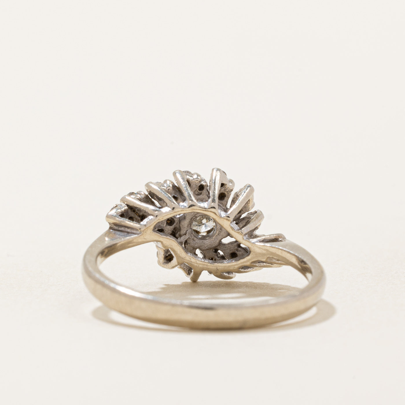 Diamond Cluster Cocktail Ring | 0.35ctw | SZ 6 |