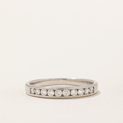 Channel Set Semi Eternity Diamond Band | 0.30ctw | SZ 7.75 |