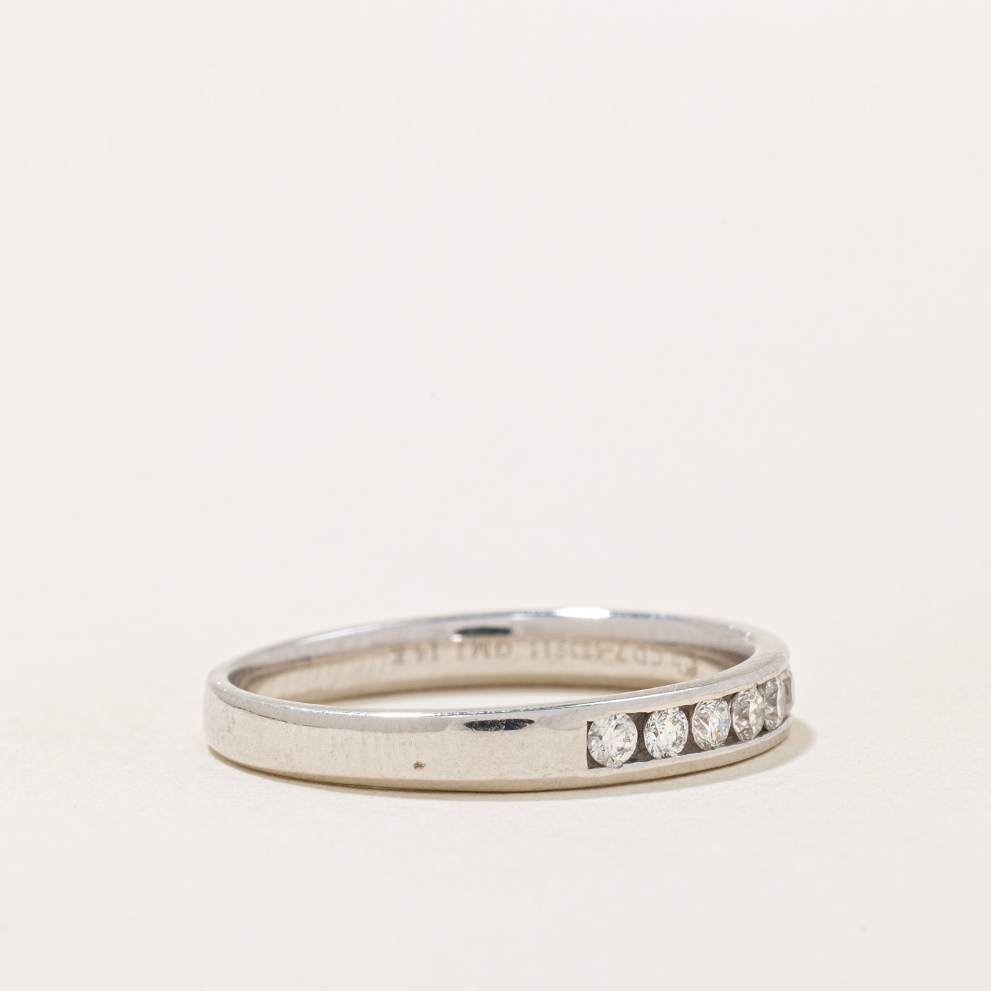 Channel Set Semi Eternity Diamond Band | 0.30ctw | SZ 7.75 |