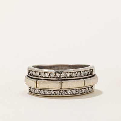 Diamond Geometric Ring | 0.17ctw | SZ 4.5 |