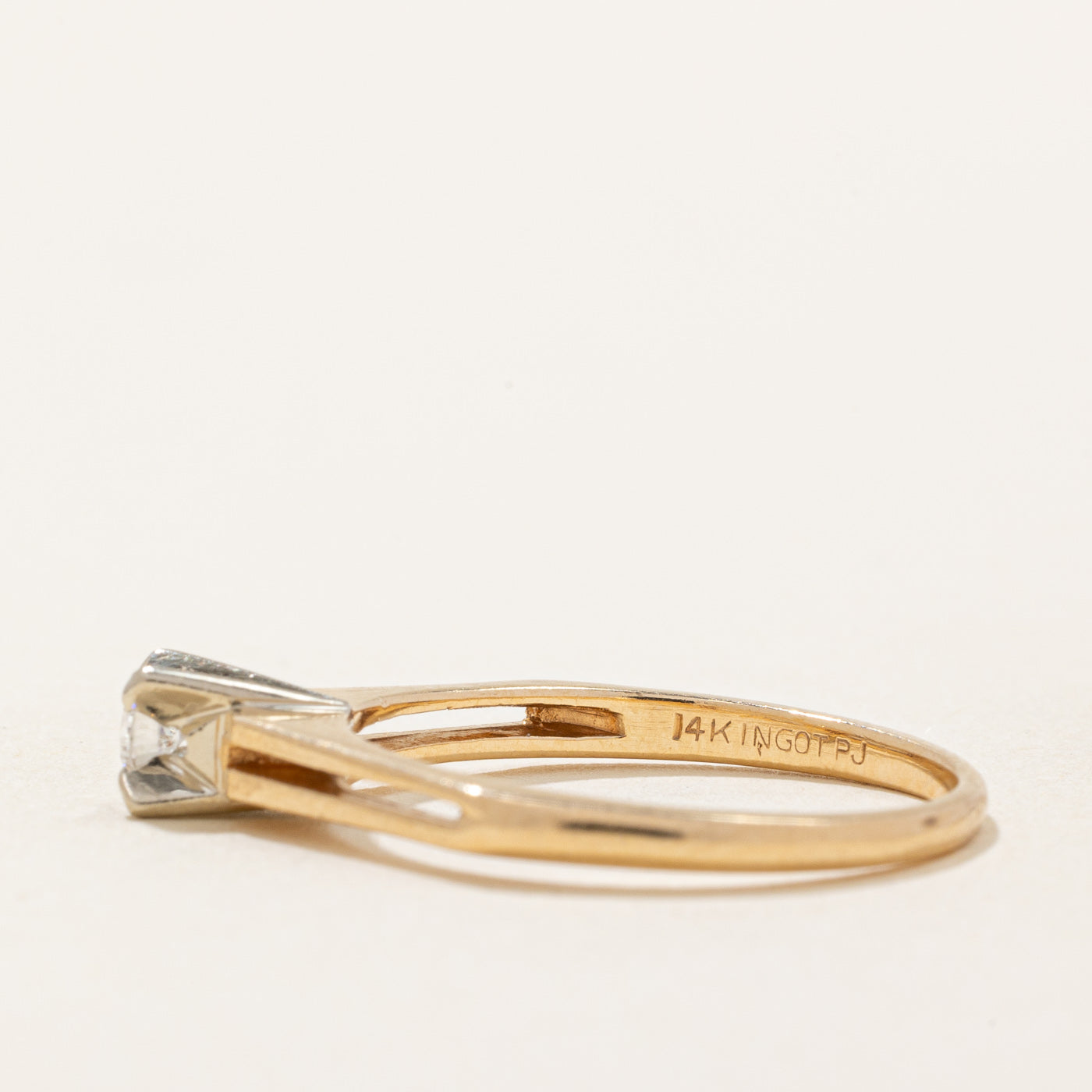 High Set Diamond Ring | 0.12ct | SZ 7 |