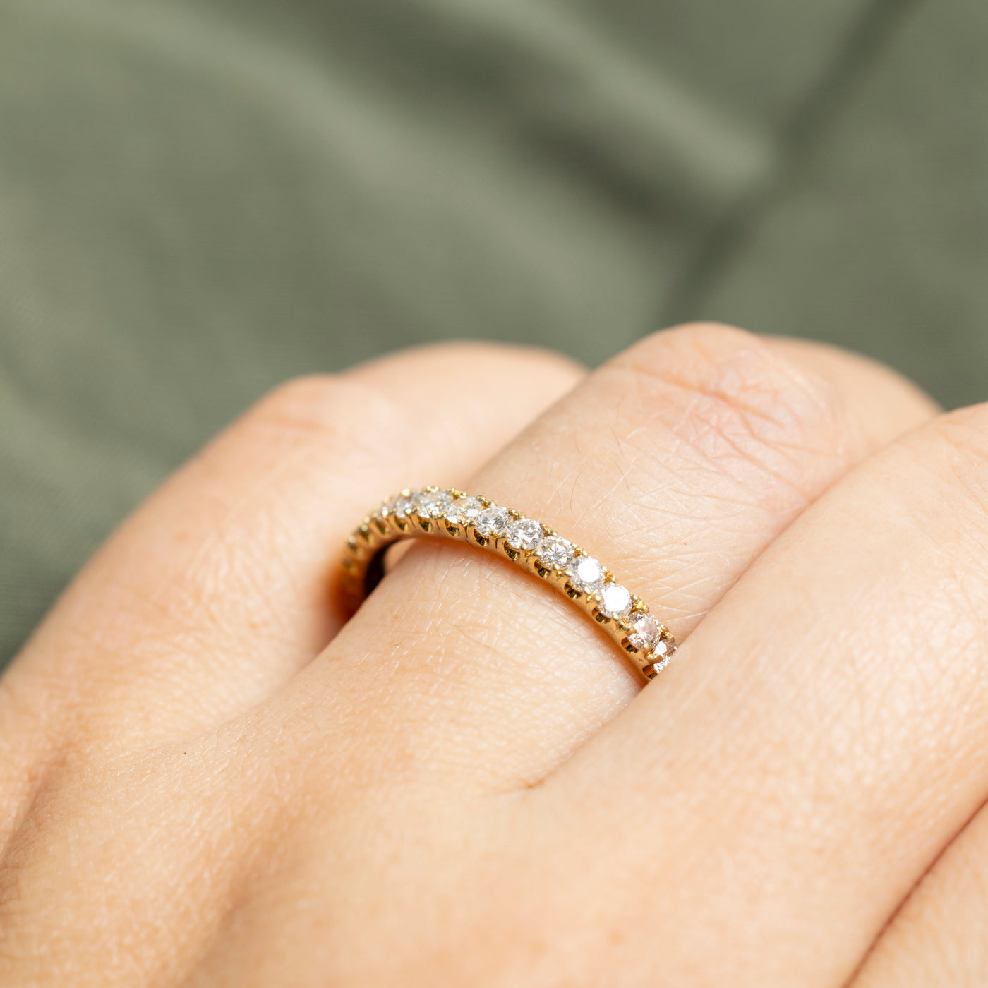 18k Diamond Eternity Band | 1.36ctw | 2mm | SZ 10