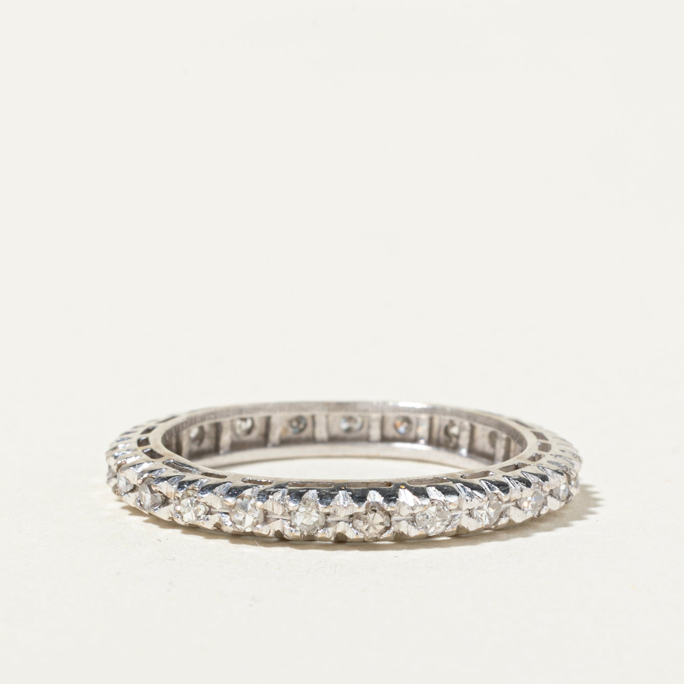 18k Diamond Eternity Band | 0.52ctw | 2mm | SZ 7.5
