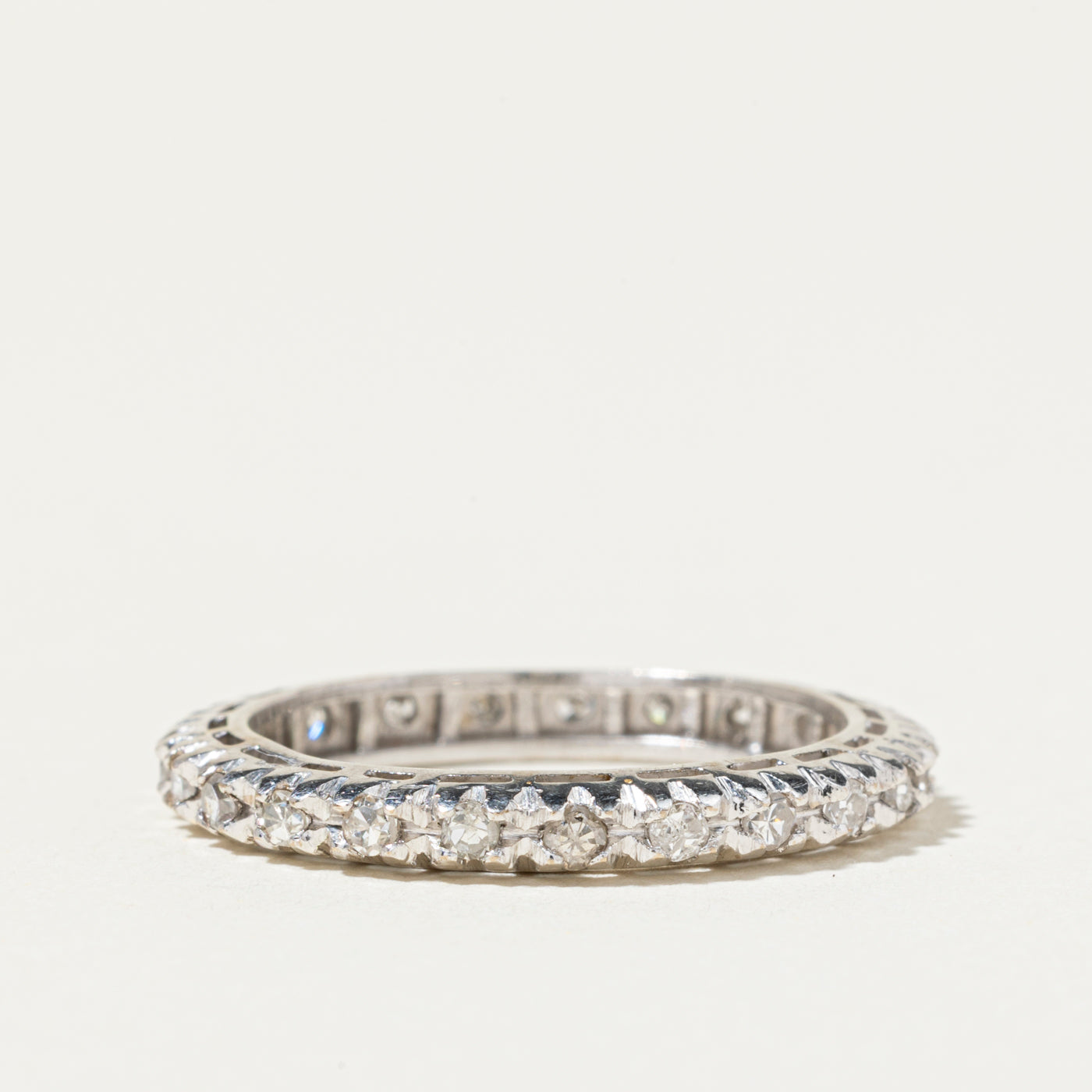18k Diamond Eternity Band | 0.52ctw | 2mm | SZ 7.5