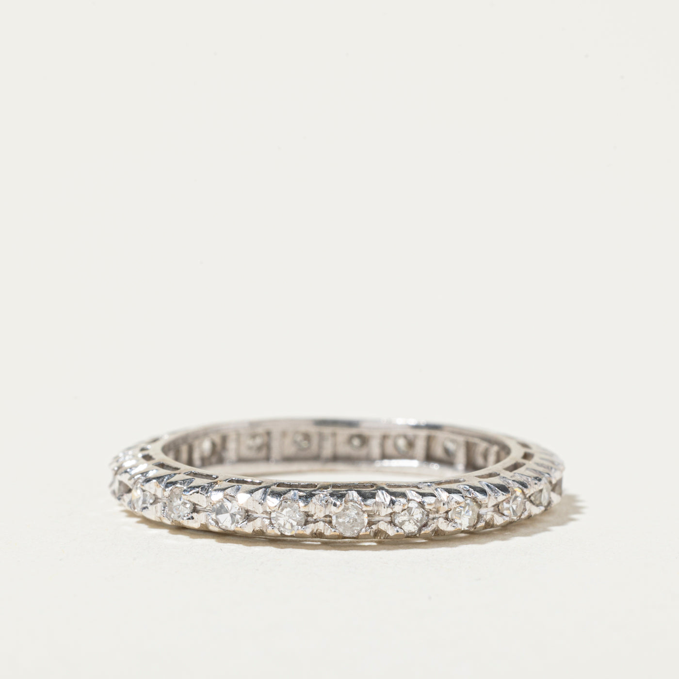 18k Diamond Eternity Band | 0.52ctw | 2mm | SZ 7.5