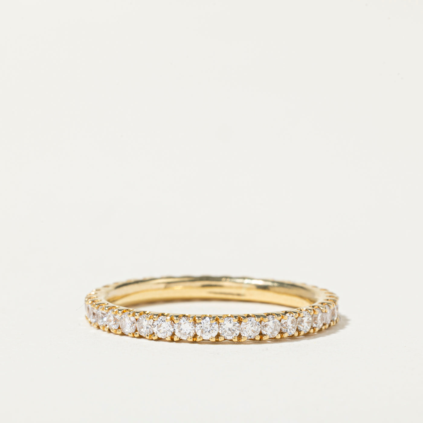 18k Diamond Eternity Band | 1.36ctw | 2mm | SZ 10