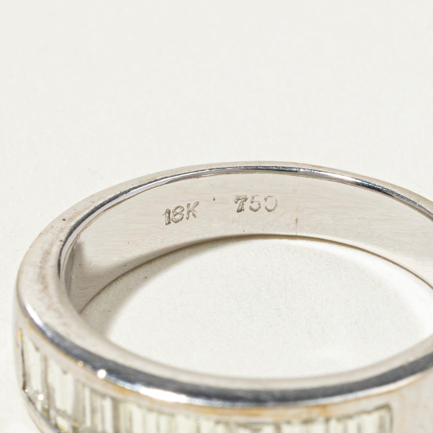 18k Baguette Cut Diamond Band | 1.40ctw | SZ 5.75