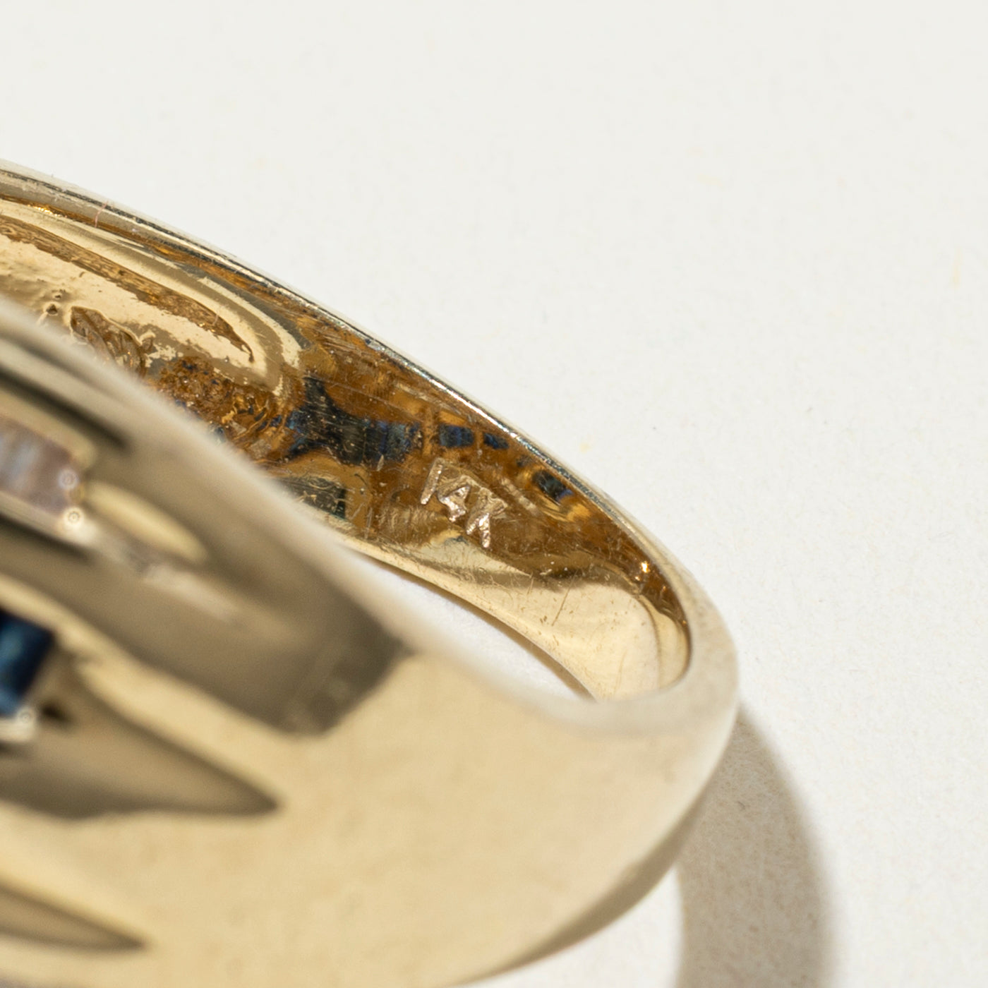 14k Sapphire & Diamond Abstract Knot Ring | 0.87ctw, 1.19ctw | SZ 7.75