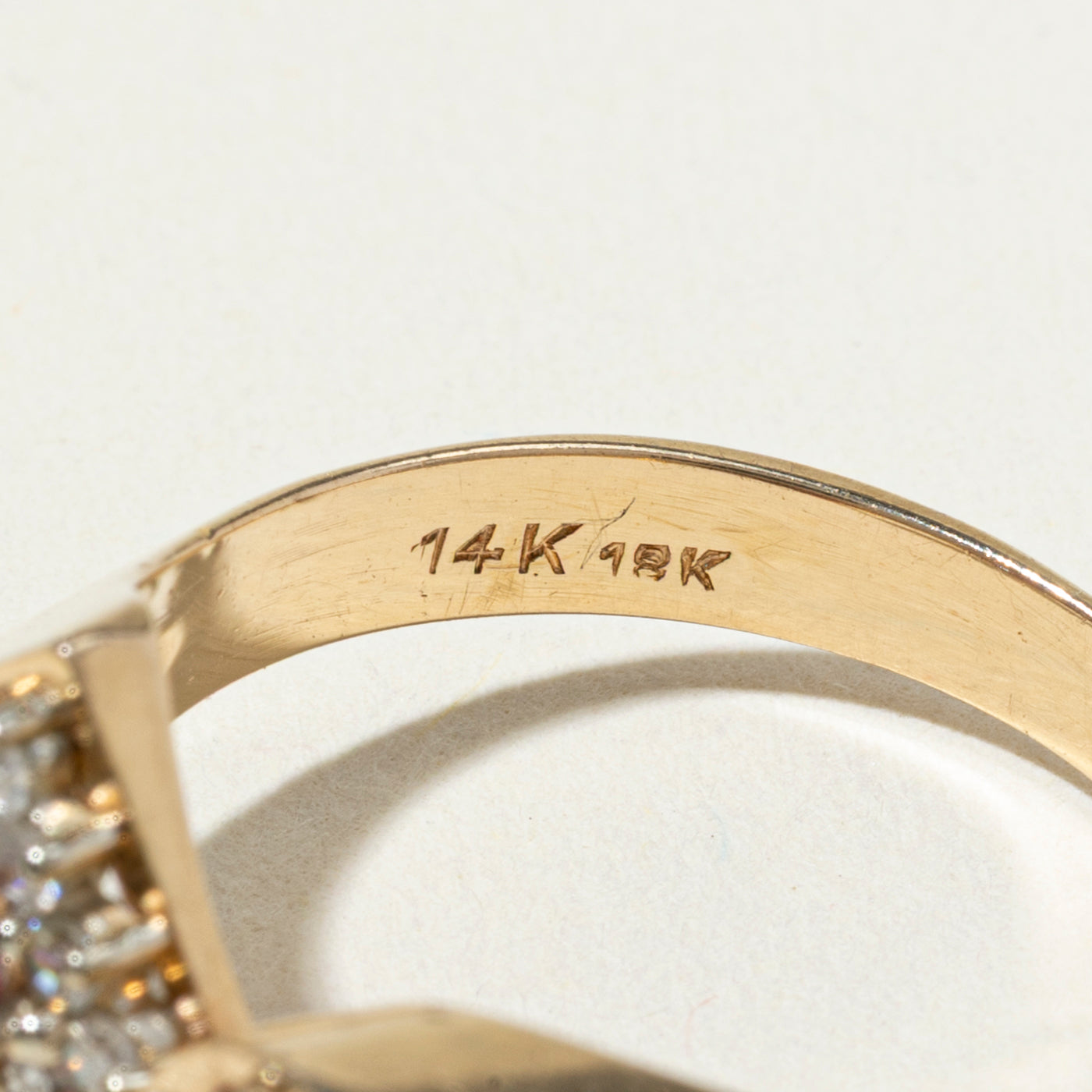 14k Toi et Moi Ruby & Diamond Cluster Cocktail Ring | 0.78ctw, 0.28ctw | SZ 7.75