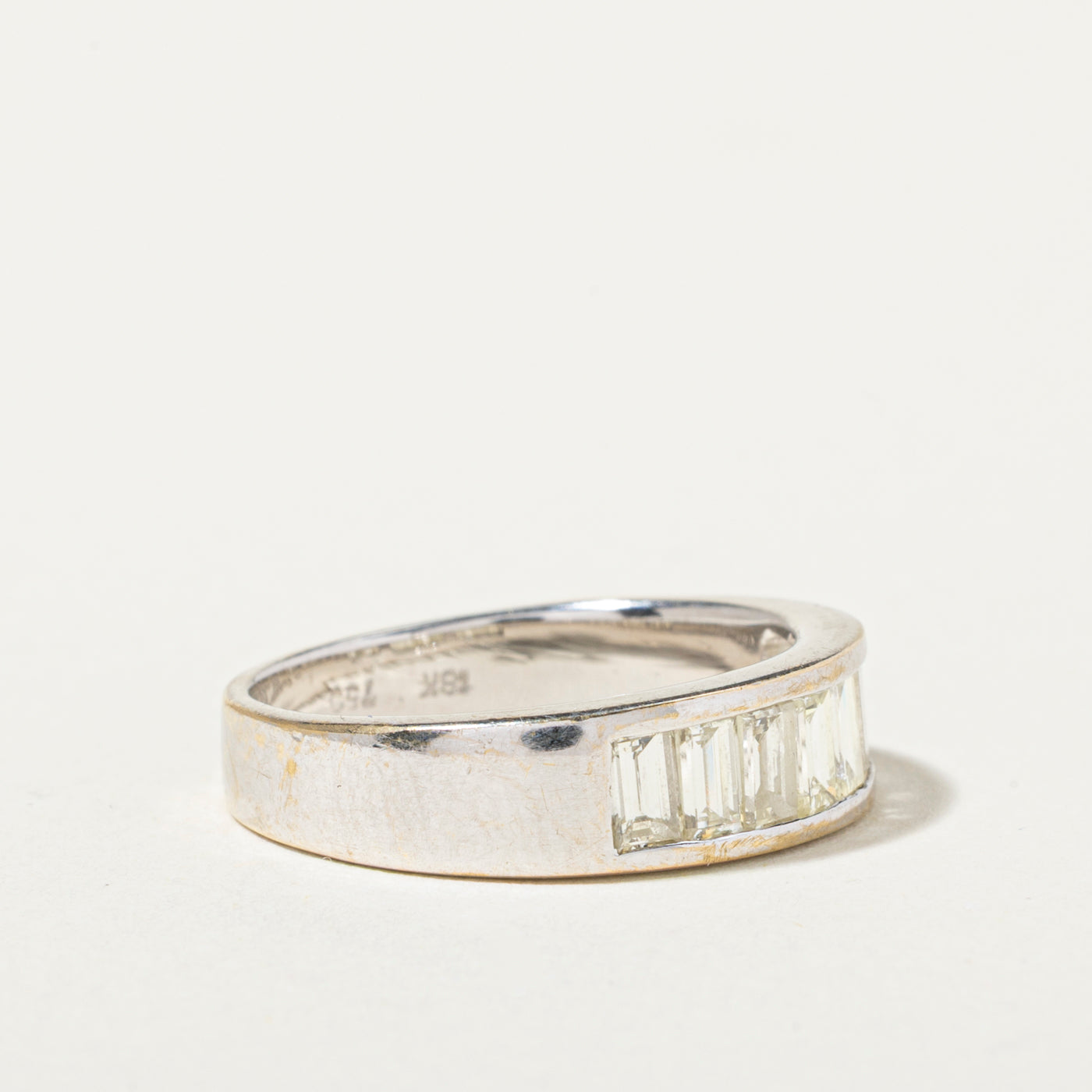 18k Baguette Cut Diamond Band | 1.40ctw | SZ 5.75