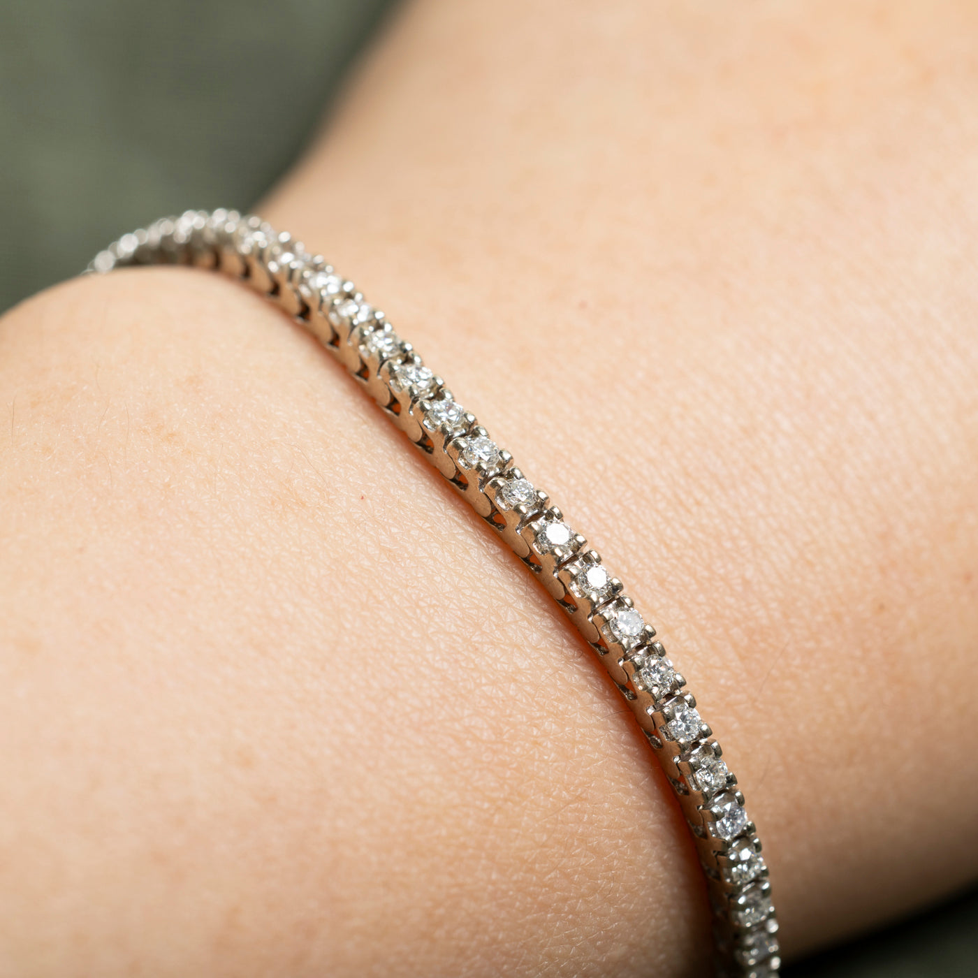 14k Diamond Tennis Bracelet | 1.95ctw | 7.5"
