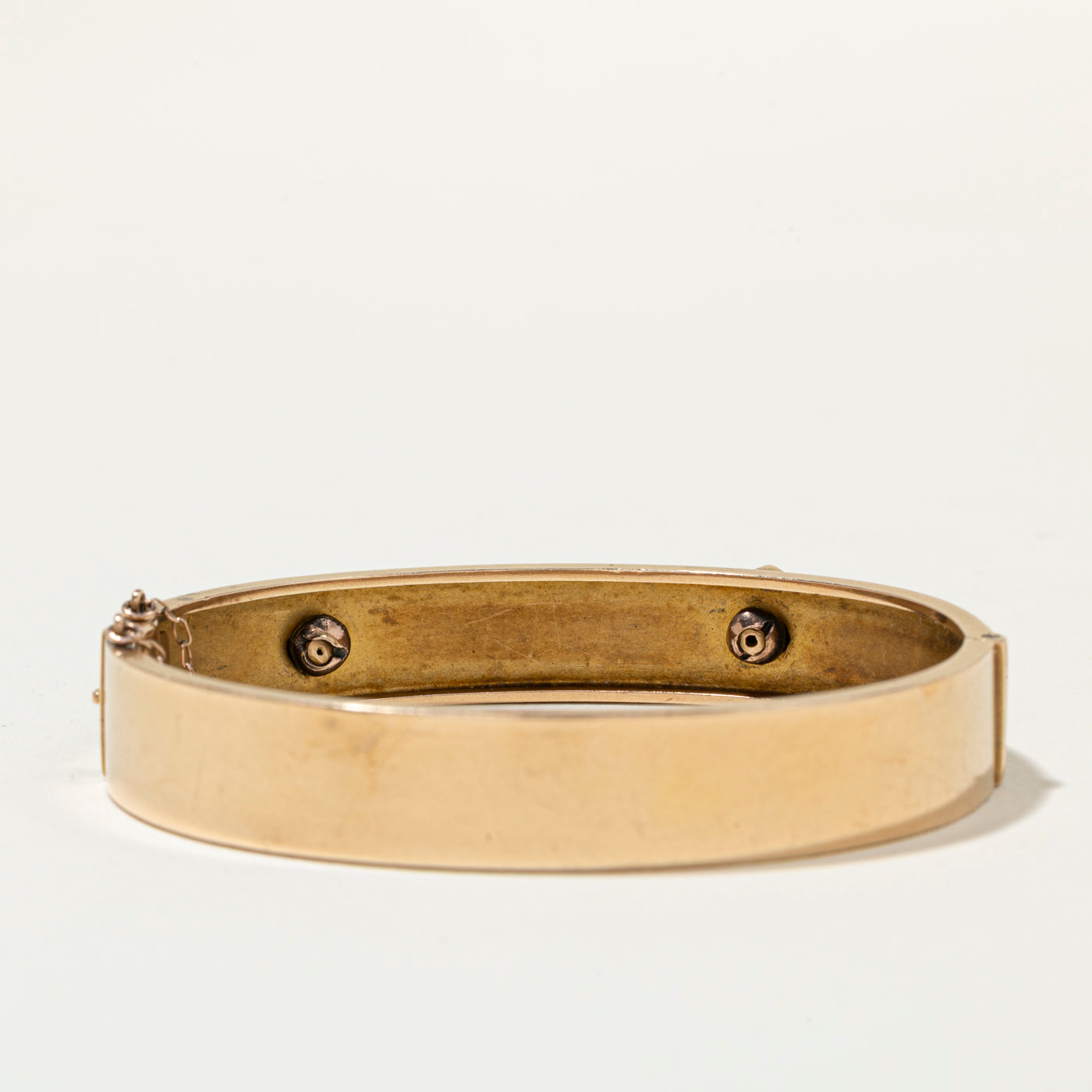 18k Sapphire & Diamond Buckle Bangle | 0.35ctw, 0.22ct | 7"