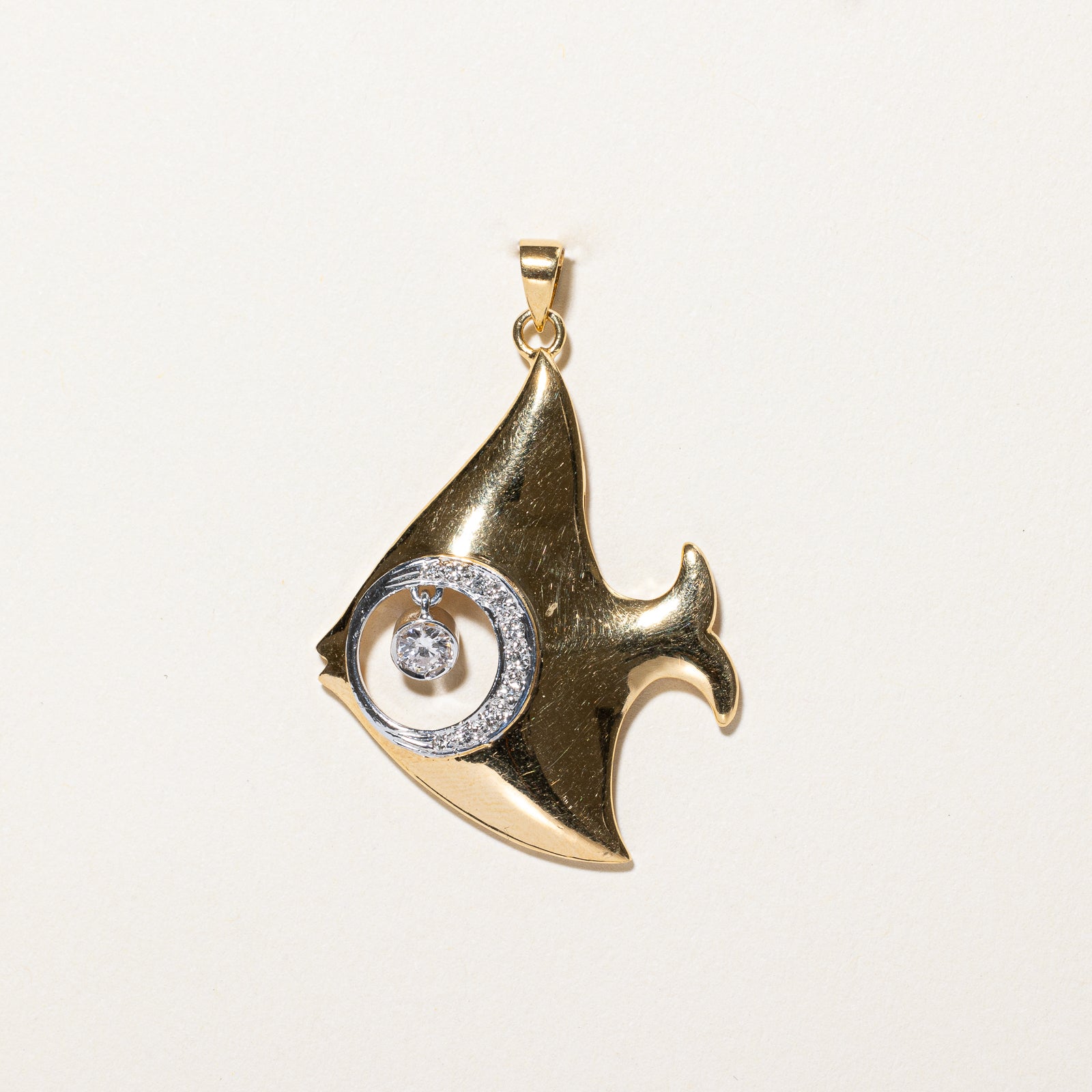 Diamond Angelfish Pendant | 0.18ctw |