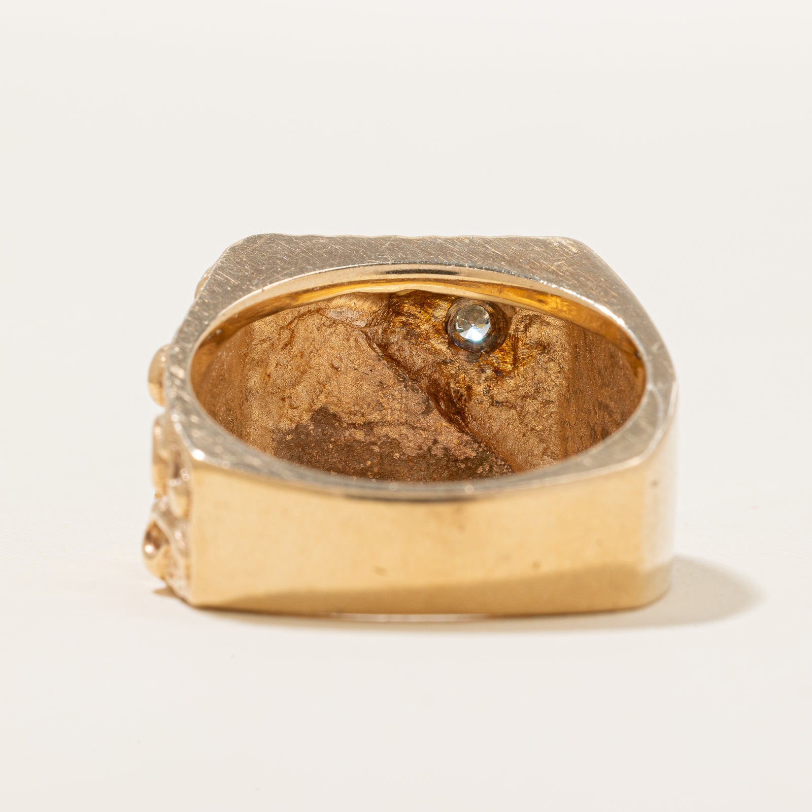 Diamond Textured Cocktail Ring | 0.14ct | SZ 9.5 |