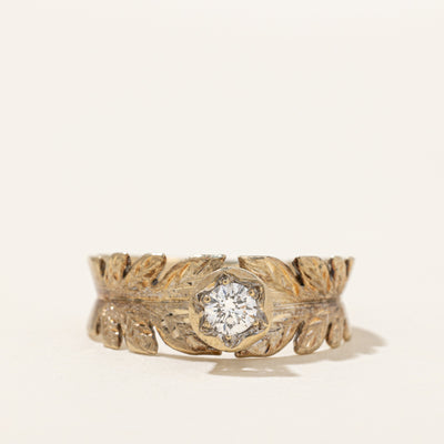Diamond Leaf Ring | 0.19ct | SZ 6.75 |