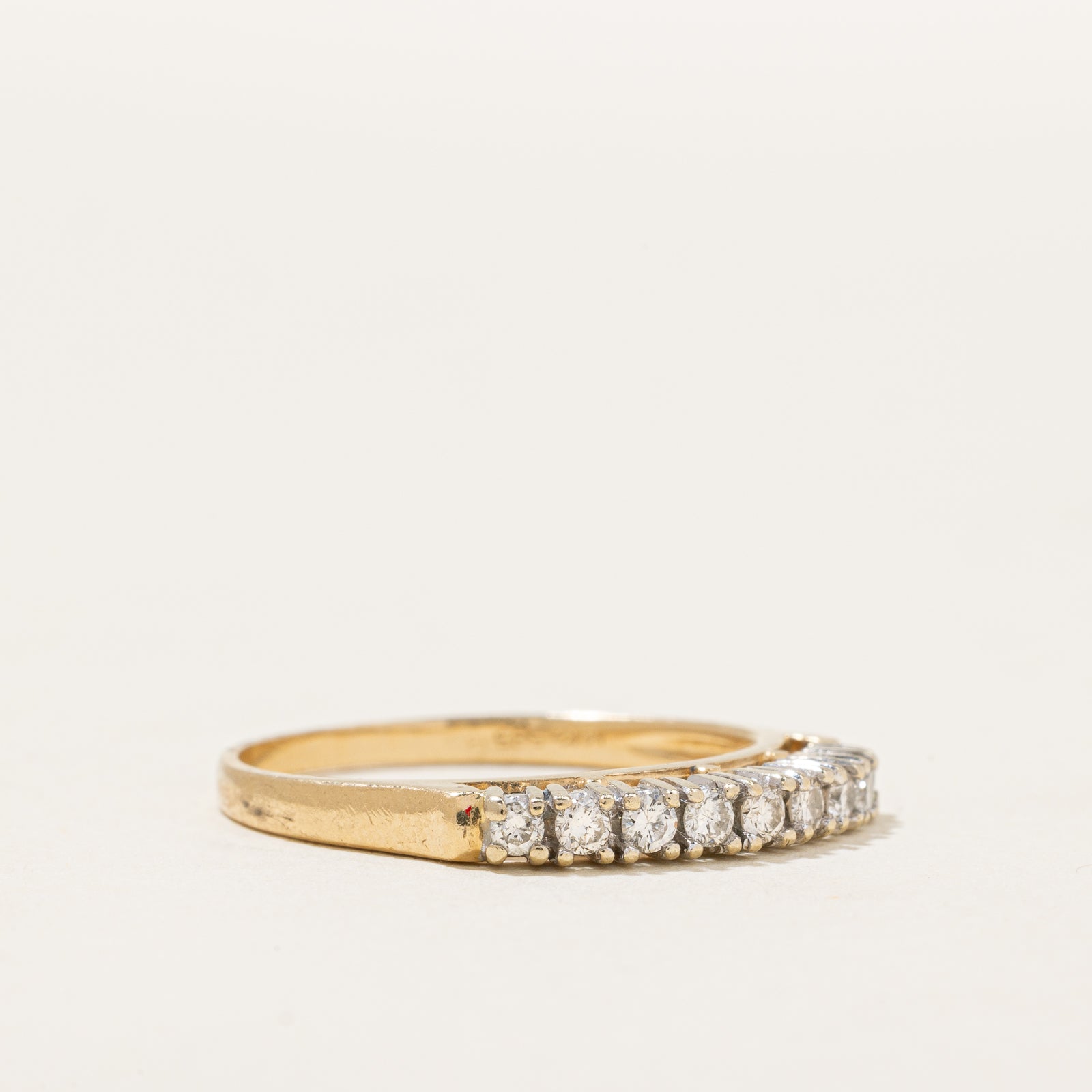 Semi Eternity Diamond Band | 0.20ctw | SZ 6.5 |