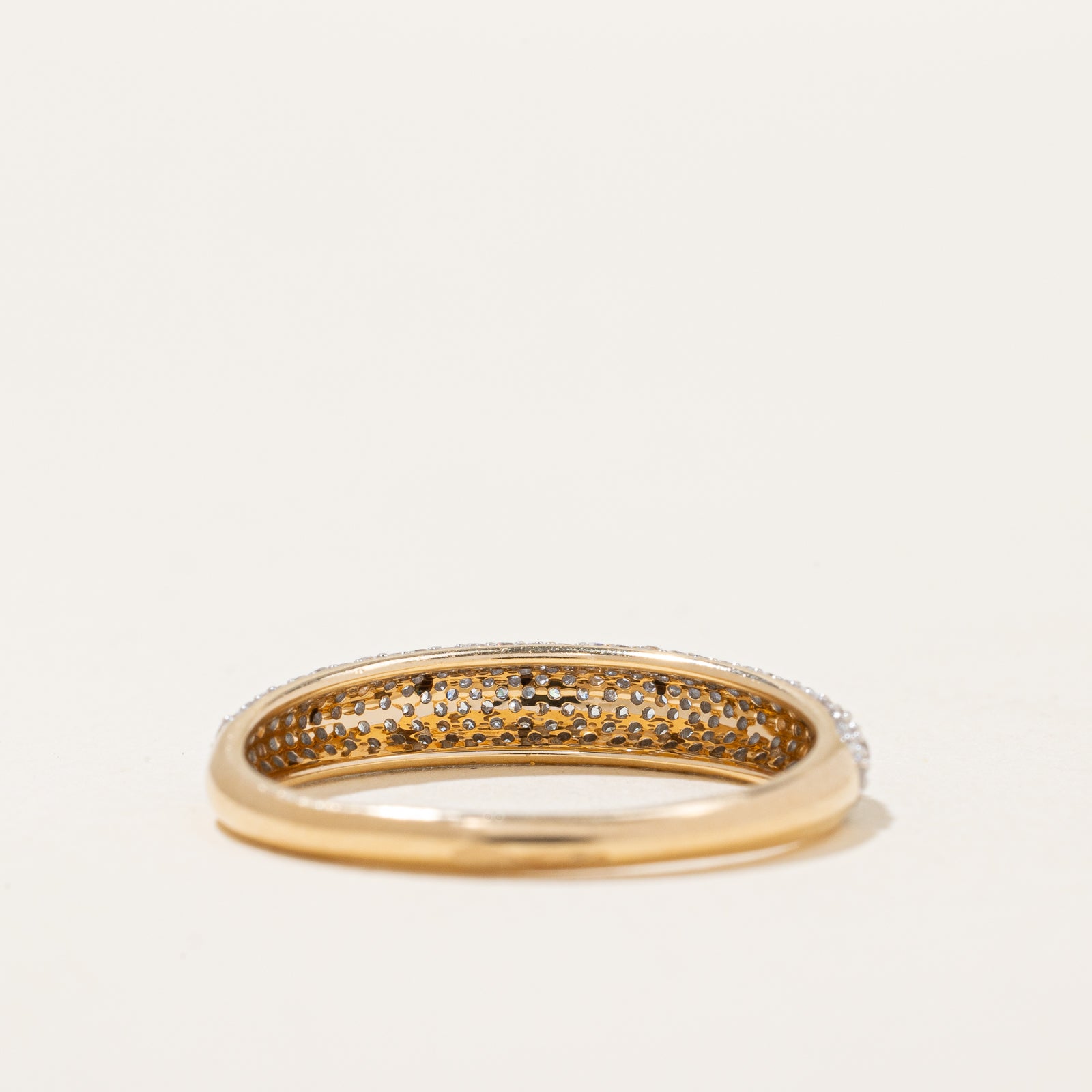 Pavé Set Dome Diamond Ring | 0.20ctw | SZ 7 |