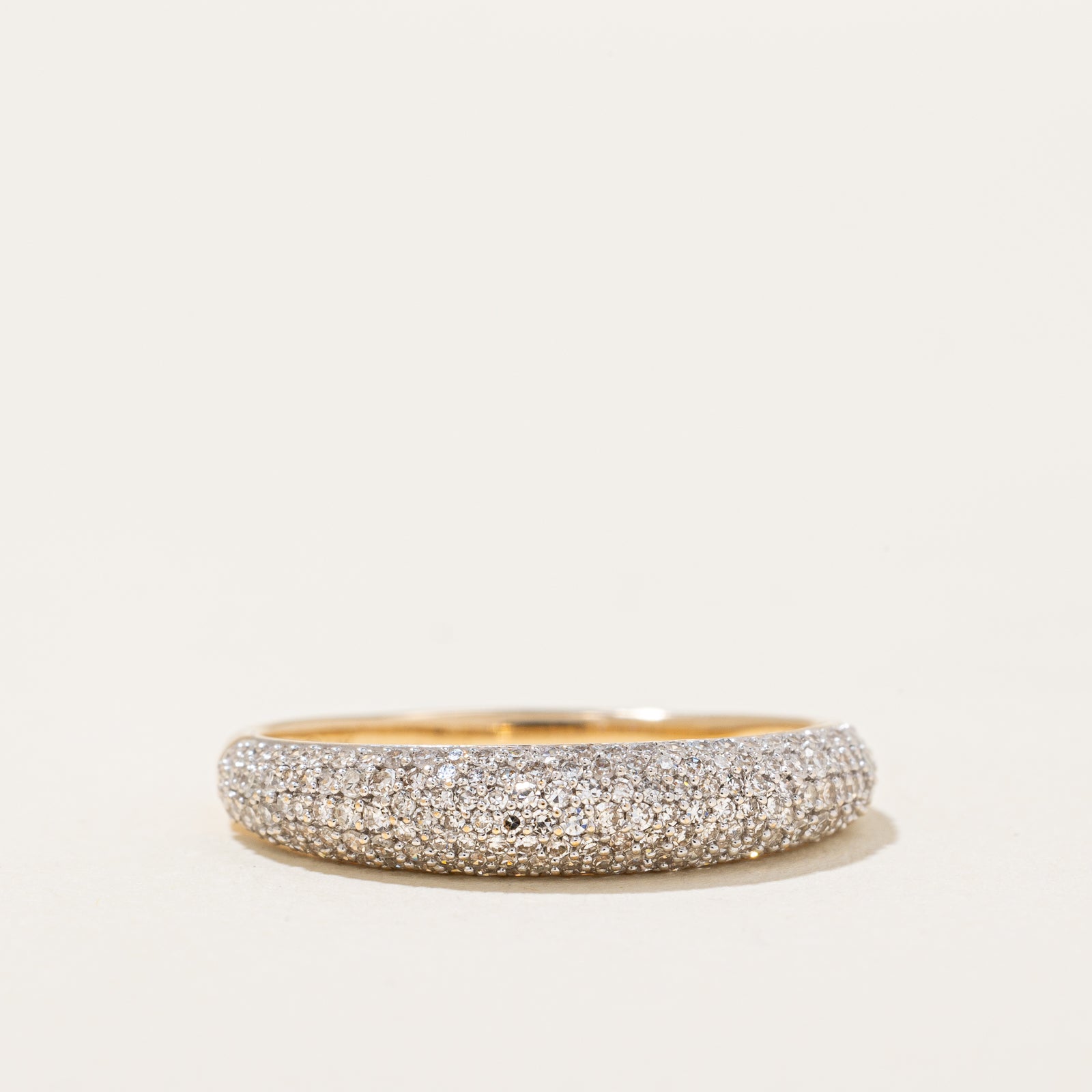 Pavé Set Dome Diamond Ring | 0.20ctw | SZ 7 |