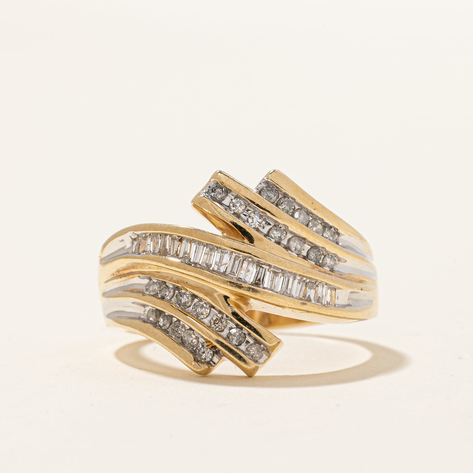 Diamond Waterfall Ring | 0.36ctw | SZ 8.25 |