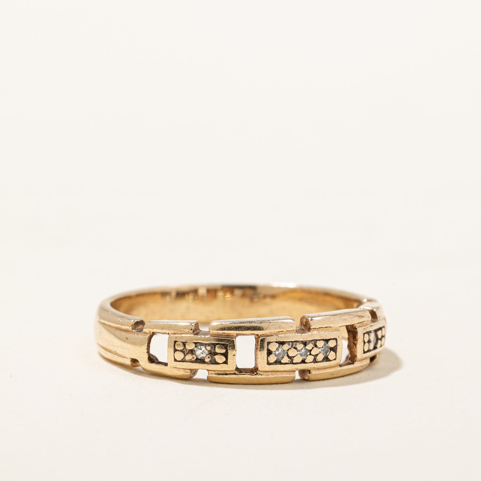 Diamond Link Band | 0.03ctw | SZ 7 |