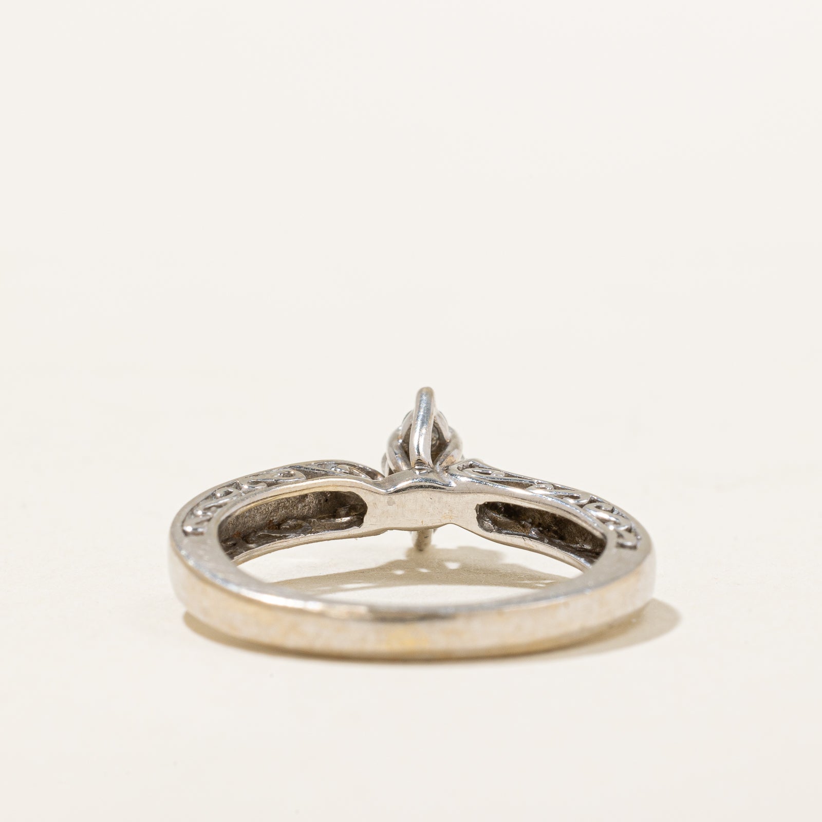 High Set Diamond Marquise Shaped Ring | 0.13ctw | SZ 4.5 |
