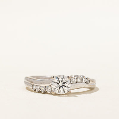 Diamond Bypass Engagement Ring | 0.74ctw | SZ 7 |