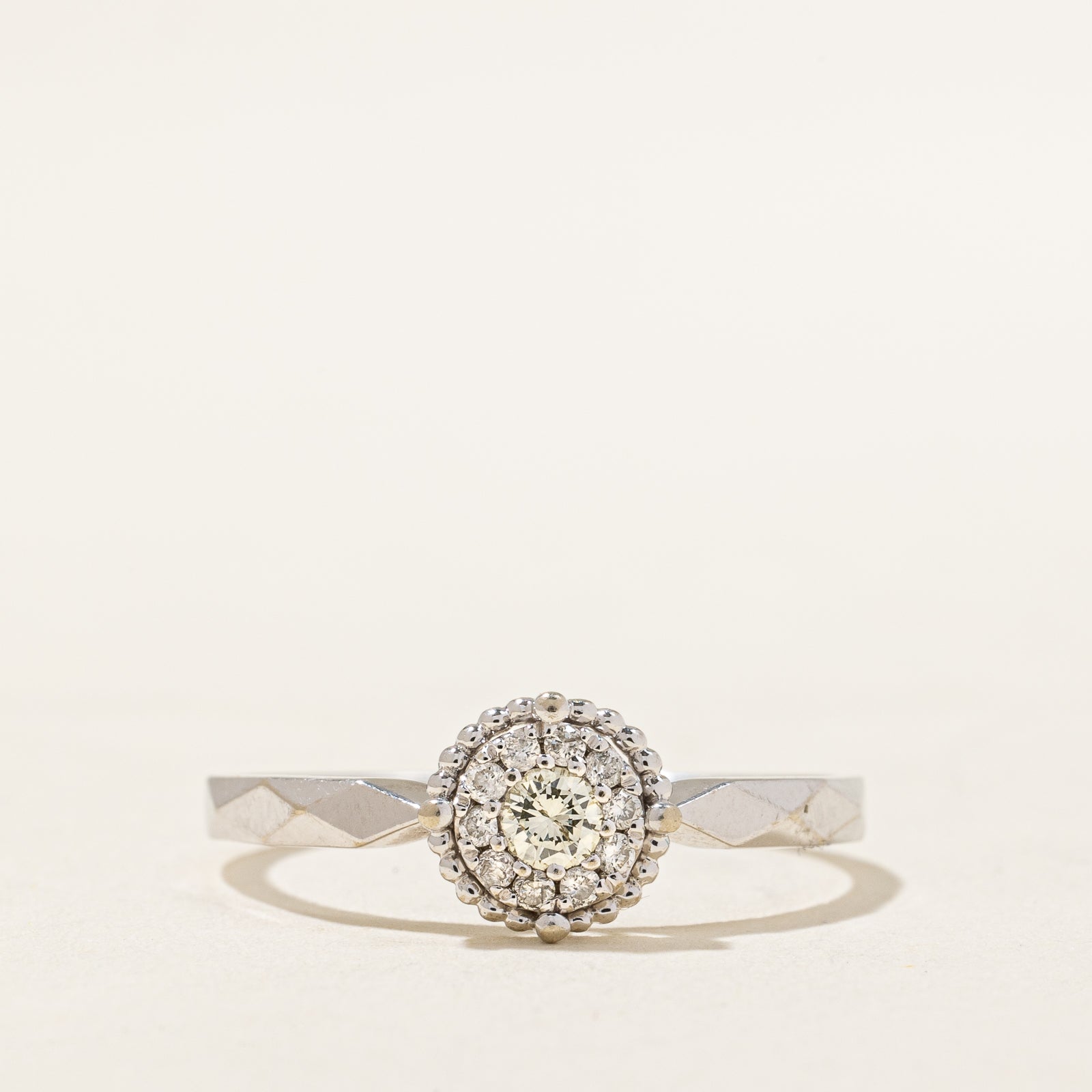 Diamond Halo Ring | 0.14ctw | SZ 6.5 |