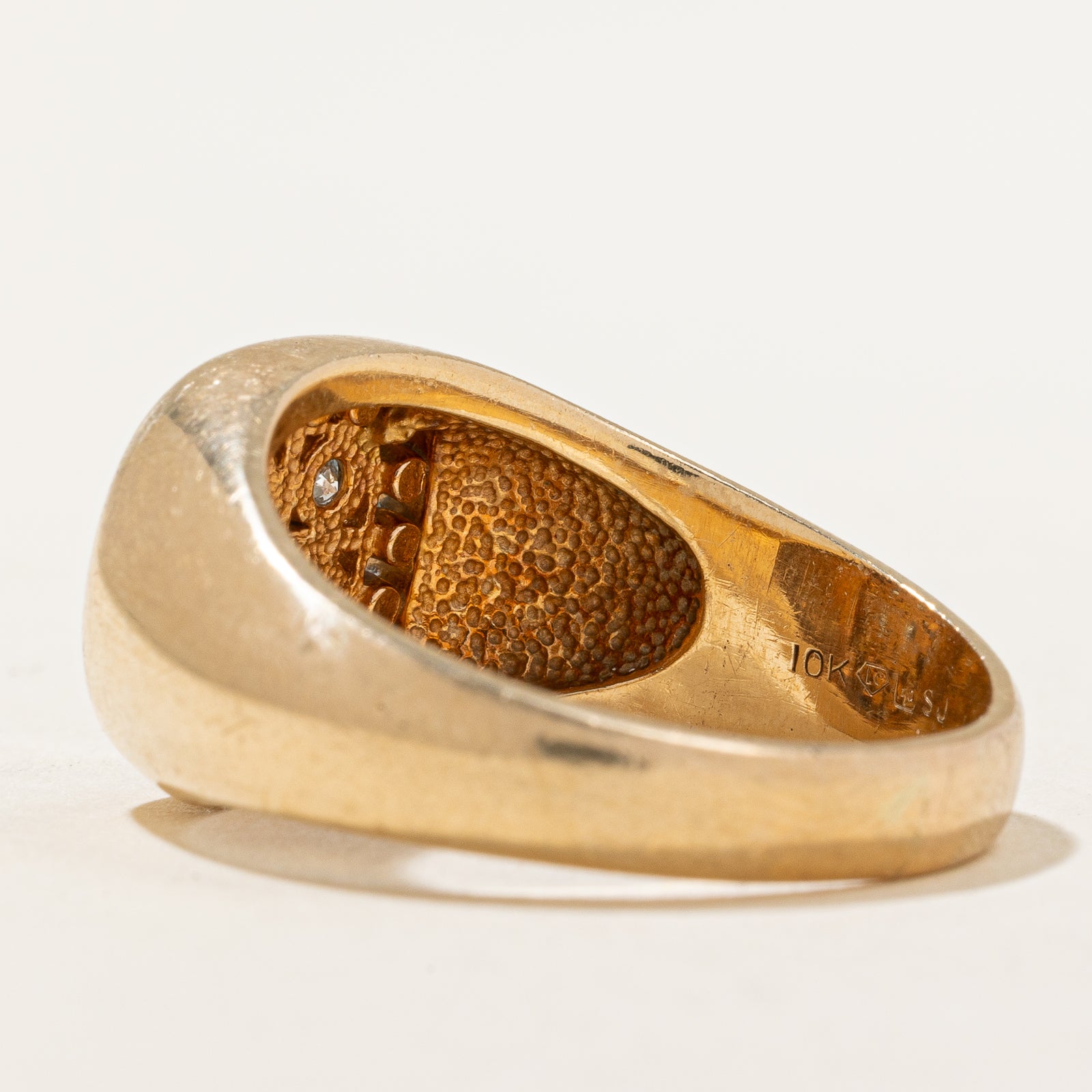 Channel Set Diamond Signet Ring | 0.76ctw | SZ 10.75 |