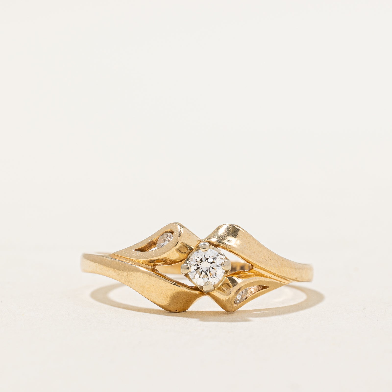 'Birks' Diamond Abstract Ring | 0.14ctw | SZ 6 |