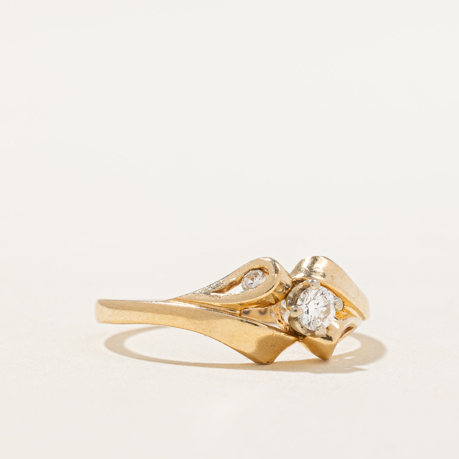 'Birks' Diamond Abstract Ring | 0.14ctw | SZ 6 |