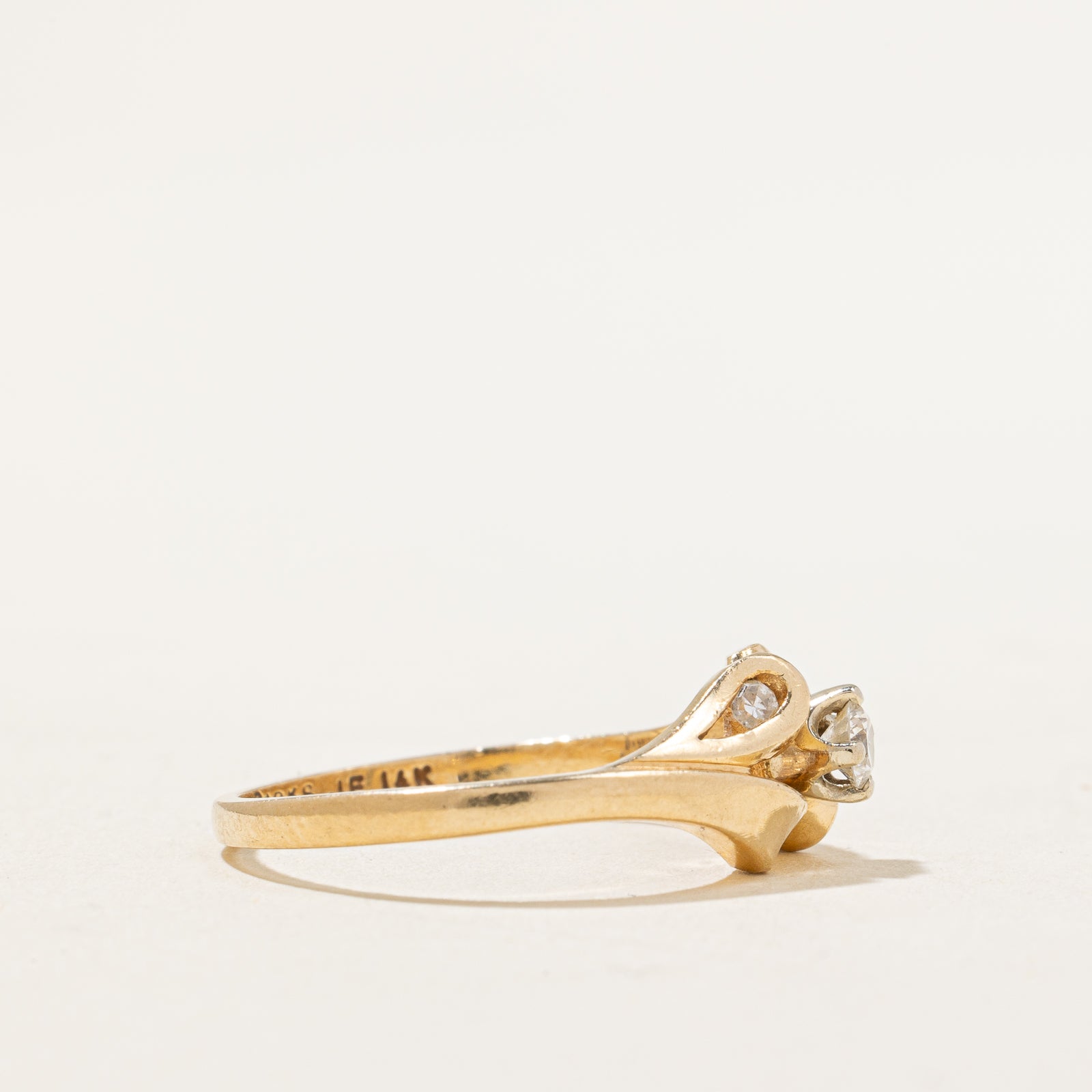 'Birks' Diamond Abstract Ring | 0.14ctw | SZ 6 |