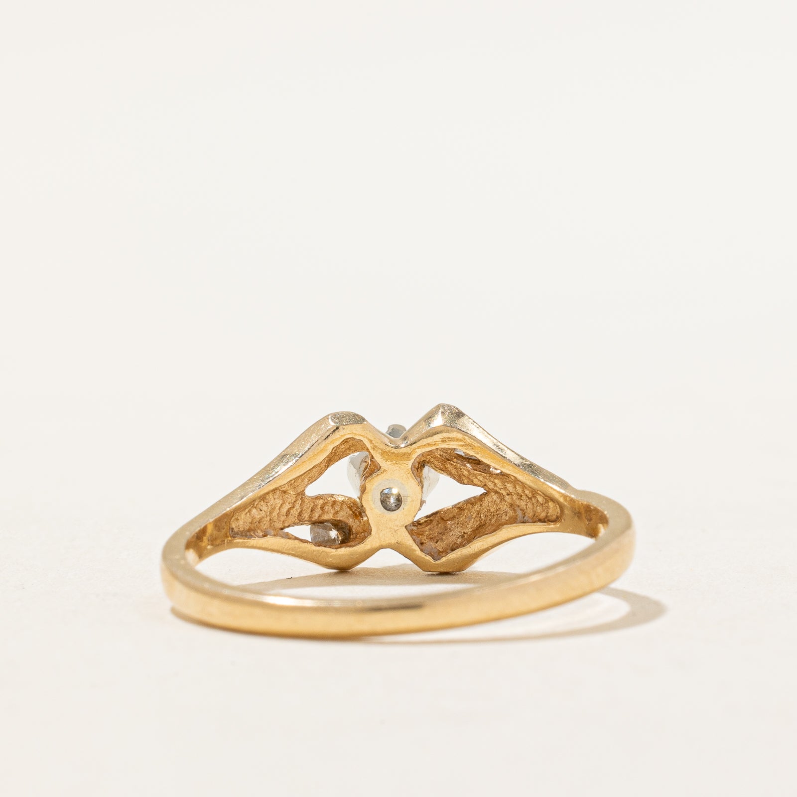 'Birks' Diamond Abstract Ring | 0.14ctw | SZ 6 |