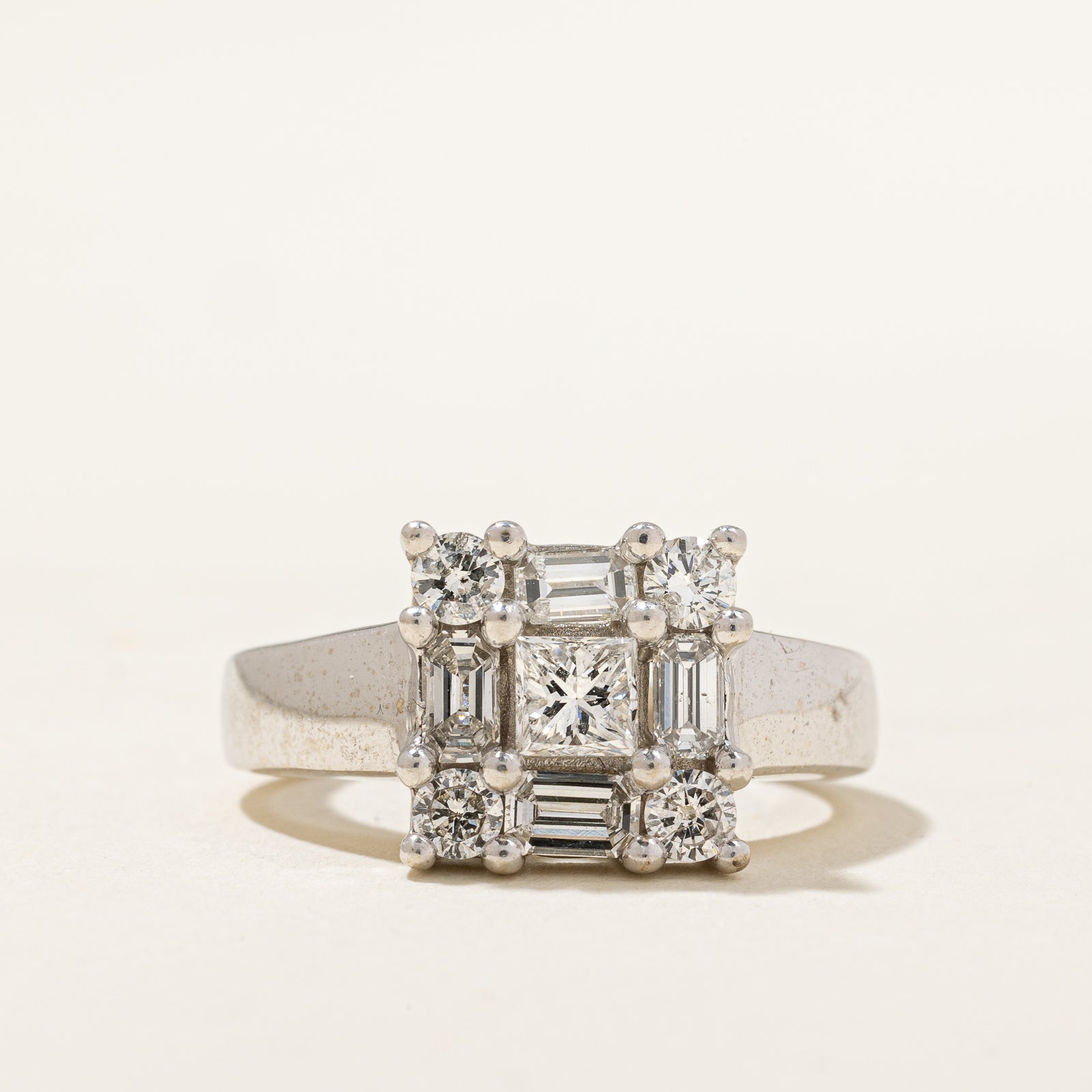Multi Cut Diamond Ring | 1.05ctw | SZ 5.25 |