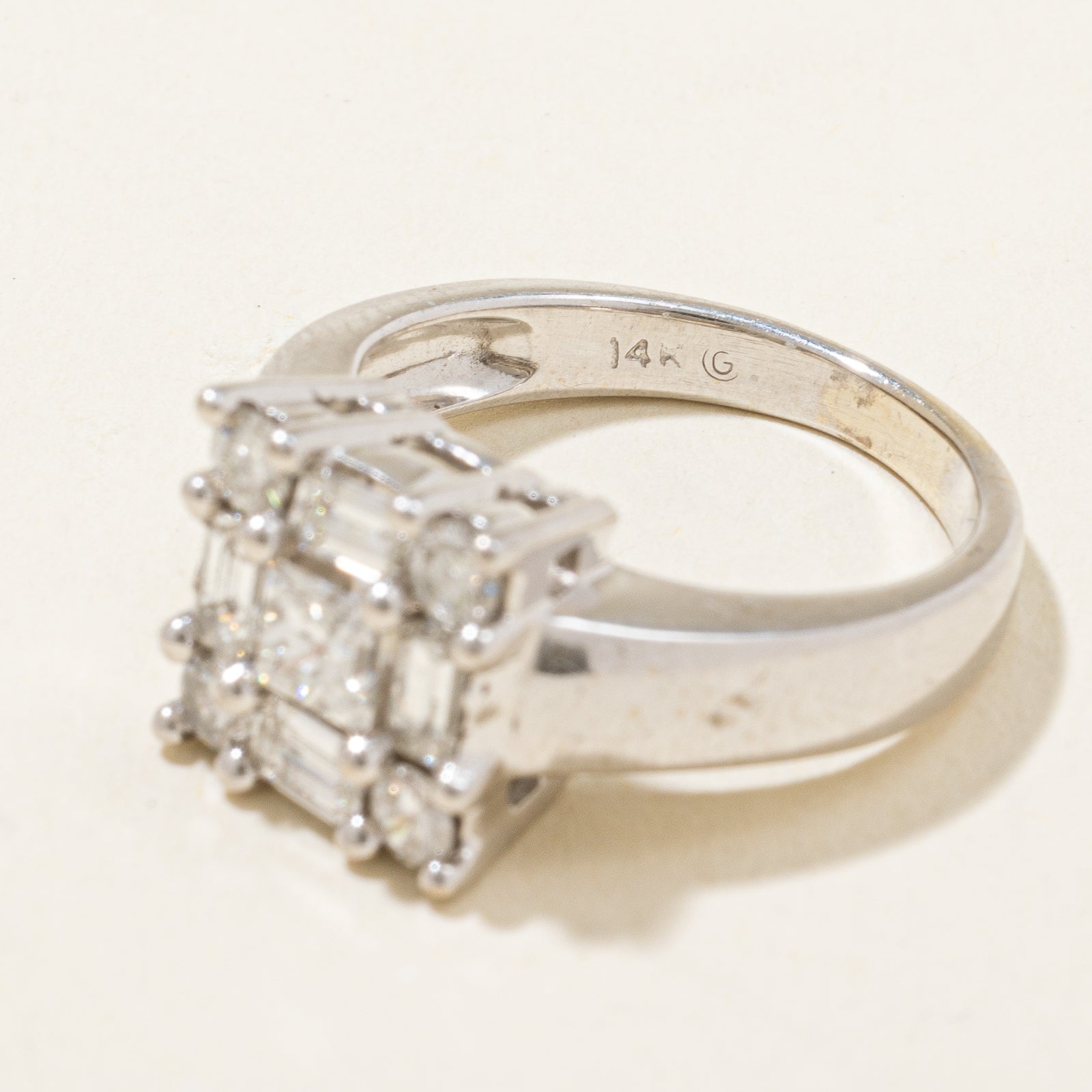 Multi Cut Diamond Ring | 1.05ctw | SZ 5.25 |