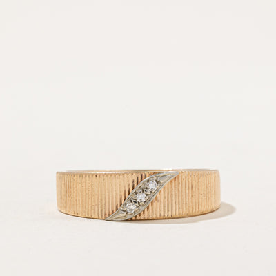 Diamond Diagonal Row Band | 0.04ctw | SZ 11.75 |