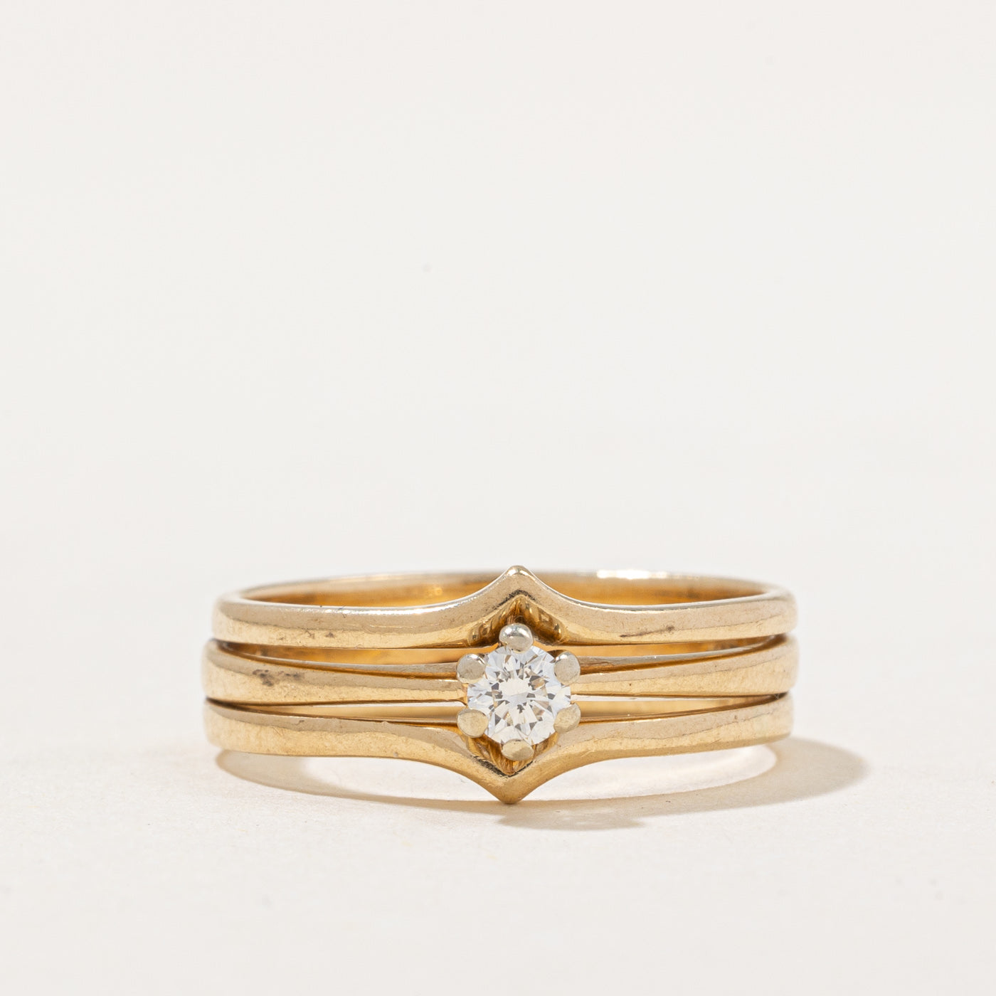 Diamond Triple Band Ring | 0.13ct | SZ 6 |