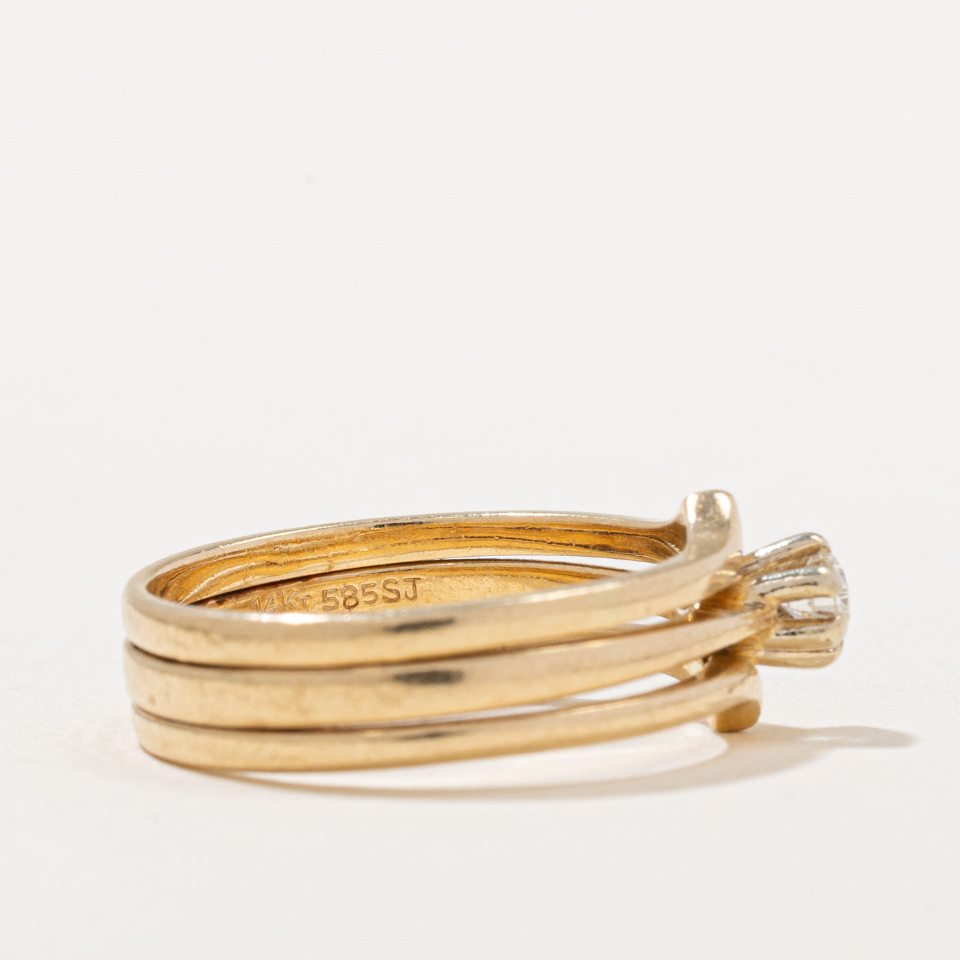 Diamond Triple Band Ring | 0.13ct | SZ 6 |