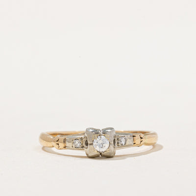 Flush Set Diamond Ring | 0.11ctw | SZ 8 |