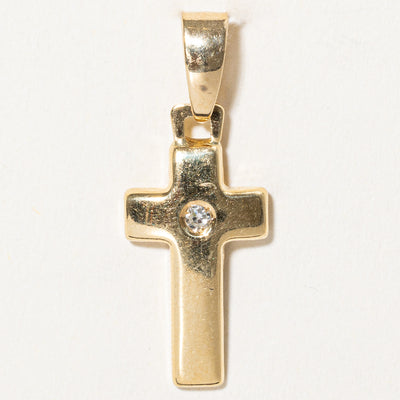 Diamond Cross Pendant | 0.03ct |