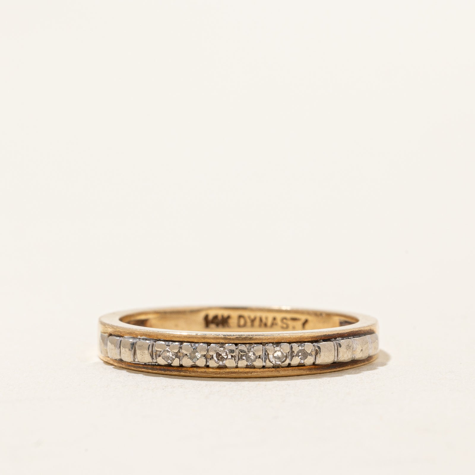 Channel Set Diamond Ring | 0.04ctw | SZ 6.5 |