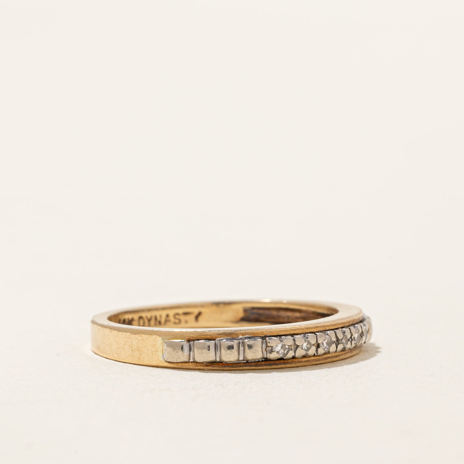 Channel Set Diamond Ring | 0.04ctw | SZ 6.5 |