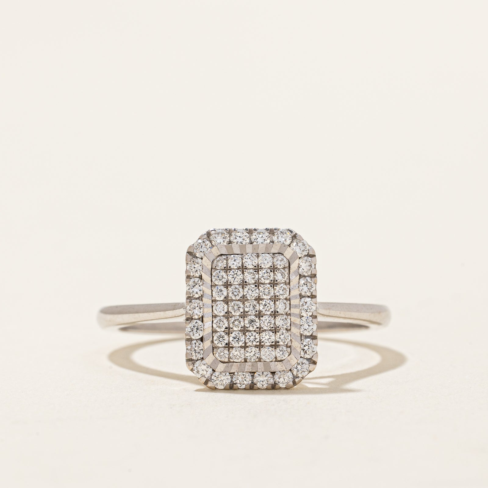Diamond Grid Ring | 0.40ctw | SZ 7.25 |