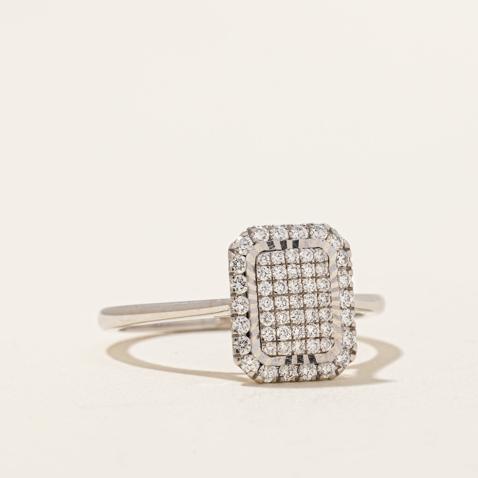 Diamond Grid Ring | 0.40ctw | SZ 7.25 |