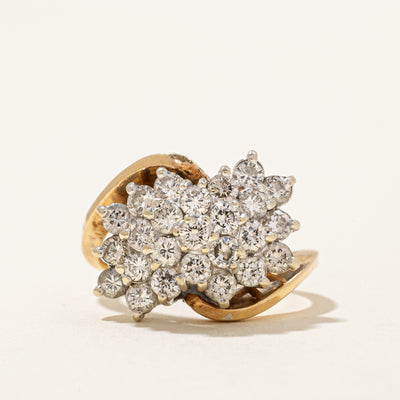 Diamond Cluster Ring | 1.25ctw | SZ 6.25 |