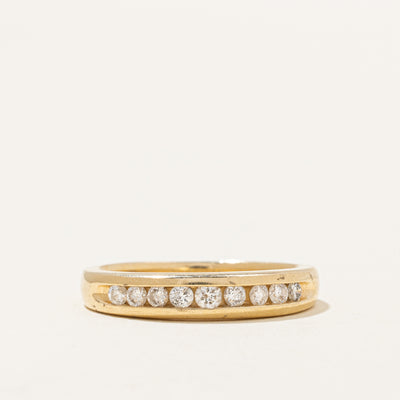 Channel Set Semi Eternity Diamond Band | 0.20ctw | SZ 5.25 |