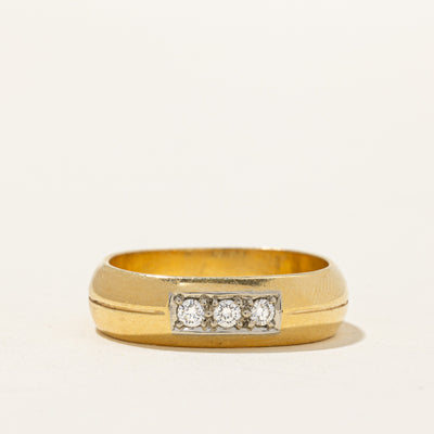 Channel Set Three Stone Diamond Ring | 0.12ctw | SZ 8.5 |